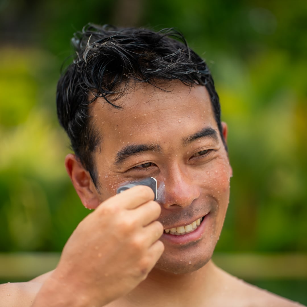 海から上がってサッと塗れる！