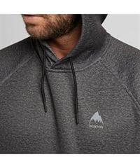 BURTON バートン Crown Weatherproof Pullover Fleece スノーボード インナーウェア 22-24モデル KK F30(True-Black-Heather-XS)