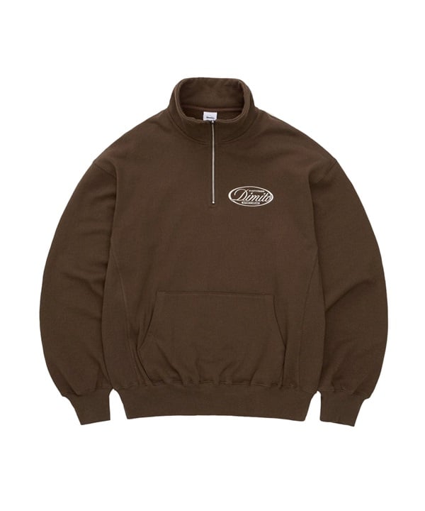 DIMITO ディミト HALF ZIP SWEATSHIRT スノーボード インナーウェア スウェット ユニセックス ムラサキスポーツ 24-25モデル LL I26