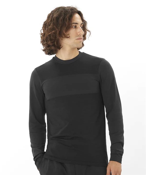 SALOMON サロモン IN ESSENTIAL WOOL LS TOP スノーボード インナーウェア メンズ ムラサキスポーツ 24-25モデル LL L21