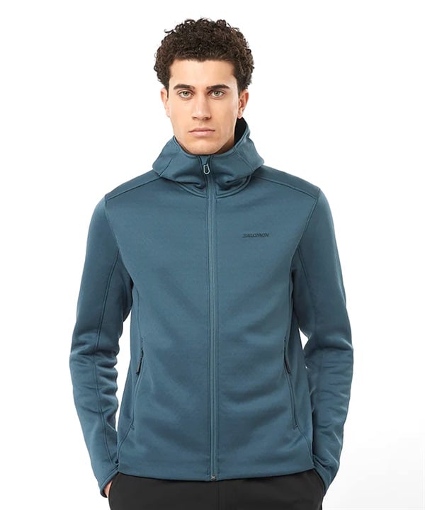 SALOMON サロモン IN ESSENTIAL MIDFLEECE FZ HD スノーボード インナーウェア メンズ ムラサキスポーツ 24-25モデル LL L21