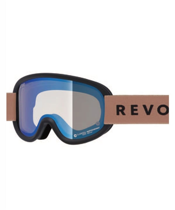 REVOLT リボルト SUPER LIGHT FRAME R25MBK 調光レンズ 平面レンズ スノーボード ゴーグル ユニセックス ムラサキスポーツ 24-25モデル LL J17
