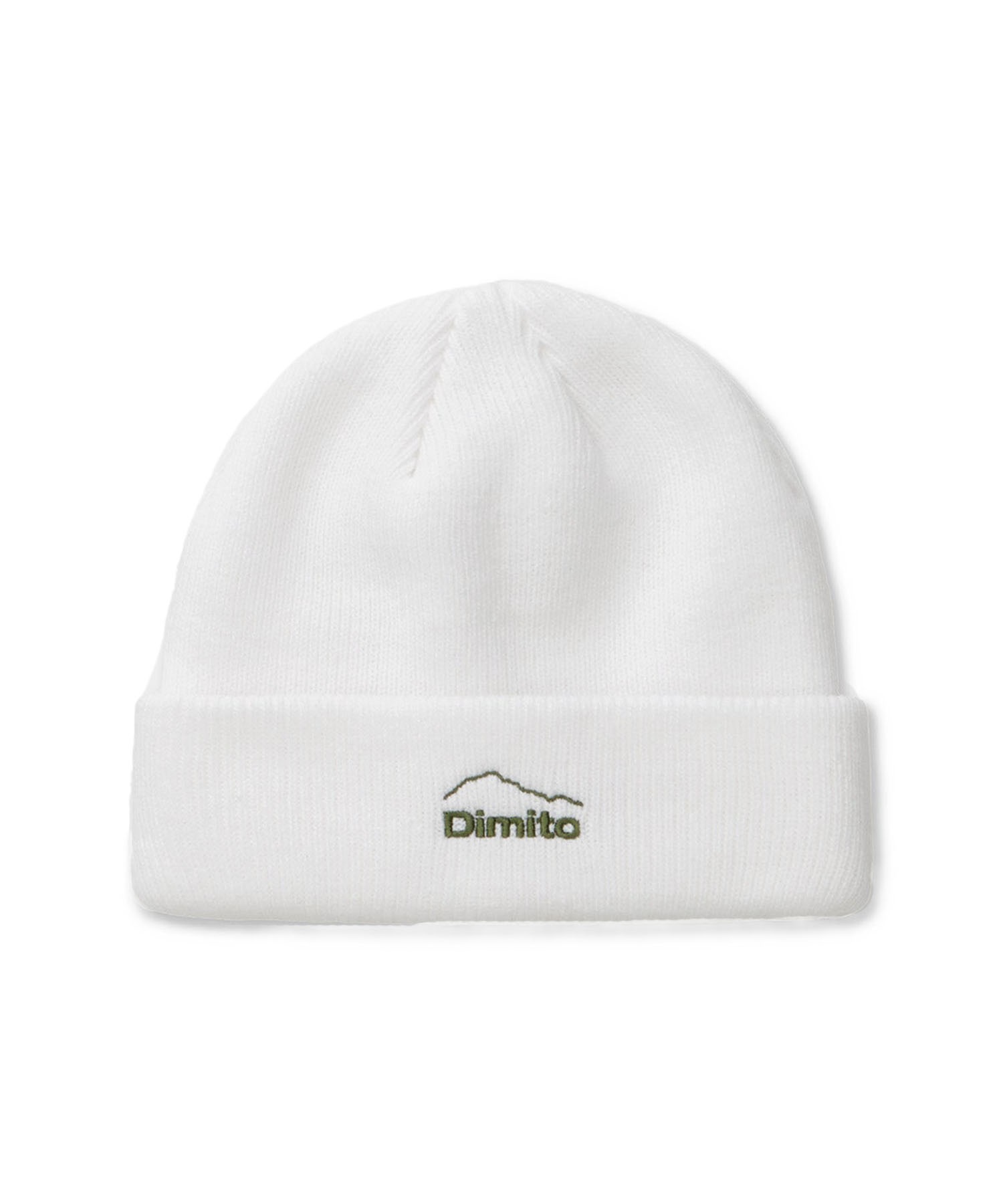 DIMITO ディミト DMT LOGO BEANIE スノーボード ビーニー ユニセックス ムラサキスポーツ 24-25モデル LL J3(WHITE-ONESIZE)