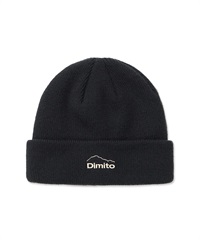 DIMITO ディミト DMT LOGO BEANIE スノーボード ビーニー ユニセックス ムラサキスポーツ 24-25モデル LL J3(BLACK-ONESIZE)