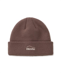 DIMITO ディミト DMT LOGO BEANIE スノーボード ビーニー ユニセックス ムラサキスポーツ 24-25モデル LL J3(COCOA-ONESIZE)