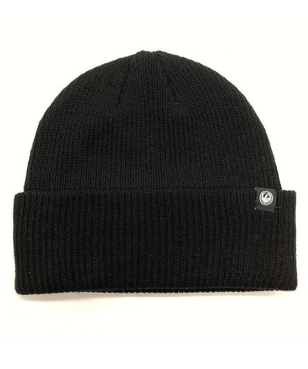 DRAGON ドラゴン WATCH BEANIE スノーボード ビーニー ユニセックス ニット帽 ムラサキスポーツ 24-25モデル LL J24(BLK-ONESIZE)