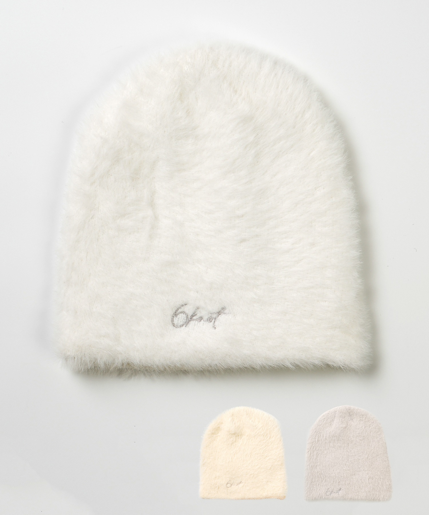 6KNOT シックスノット SHAGGY BEANIE スノーボード ビーニー レディース ニット帽 ムラサキスポーツ 24-25モデル LX J24(WHITE-ONESIZE)