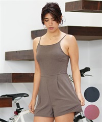 Ungrid アングリッド 水着 レディース サロペット 体型カバー 無地 640501(BK-9)