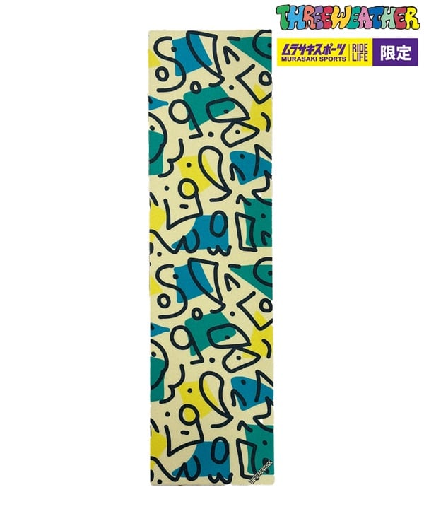 THREE WEATHER スリーウェザー スケートボード デッキテープ CLEAR SEBO ART ムラサキスポーツ
