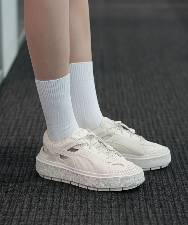 PUMA プーマ サンダル レディース 厚底 軽量 プラットフォーム トレースライト ミュール 382872