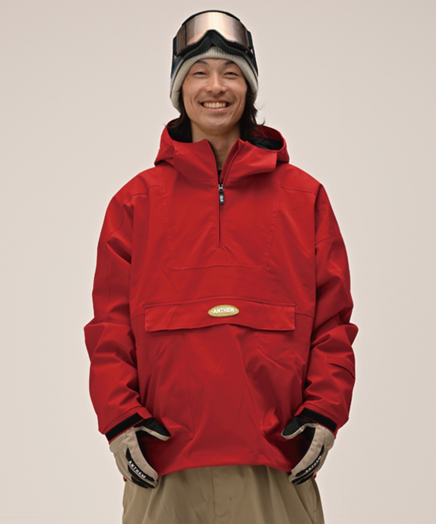 ANTHEM アンセム OVAL CAPTURED スノーボード ウェア ジャケット ユニセックス 25-26モデル LL C14【2526】(RED-S)