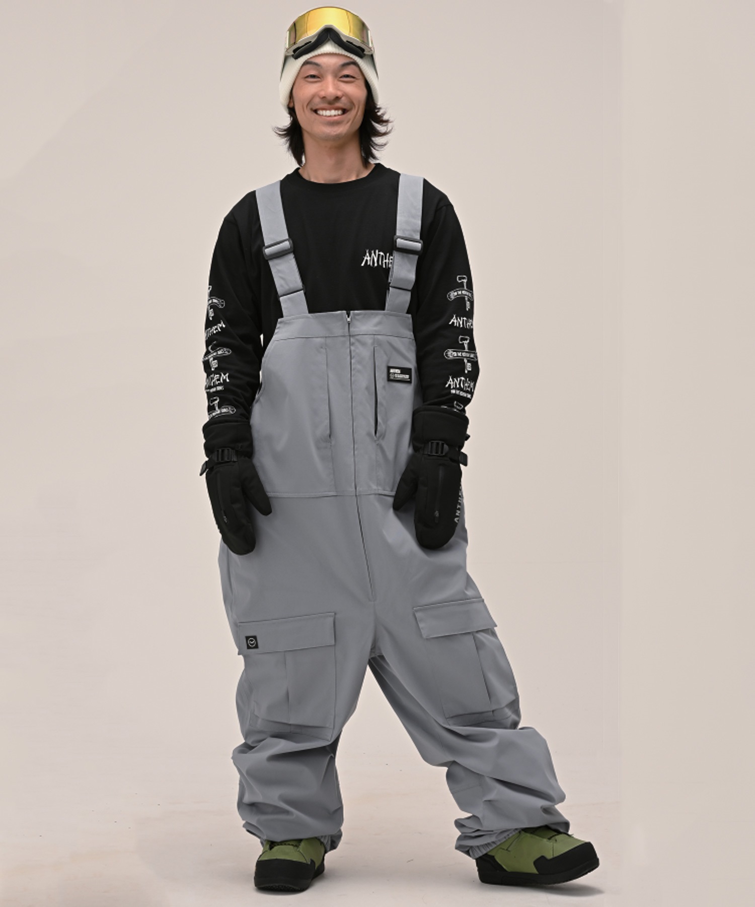 ANTHEM アンセム CHEST SLIT スノーボード ウェア パンツ ユニセックス 25-26モデル LL C14【2526】(BLGRY-S)