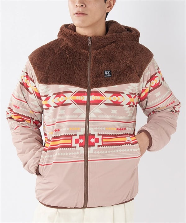 OP オーシャンパシフィック アウター メンズ リバーシブル ジャケット 2WAY ボアフリース オーバーサイズ 534207