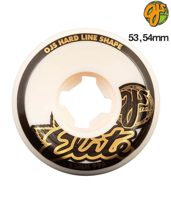 OJ WHEELS オージェー ウィール スケートボード 53～54mm 99A ELITE HARDLINE ムラサキスポーツ