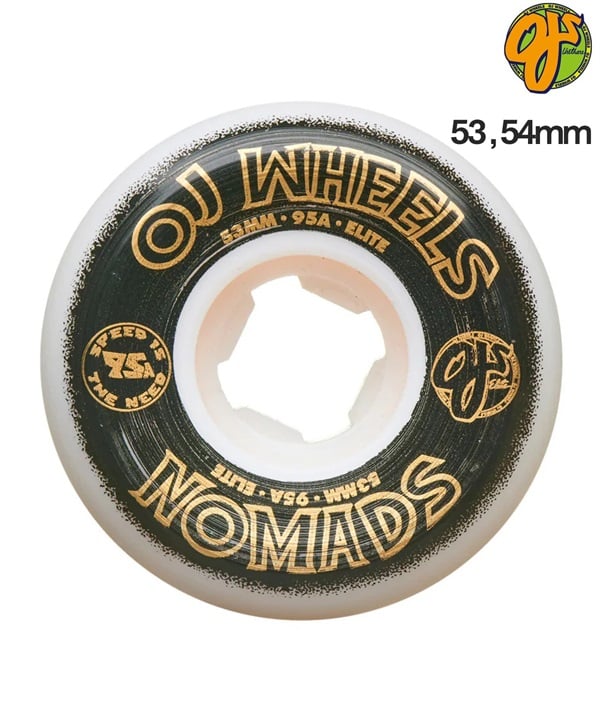 OJ WHEELS オージェー ウィール スケートボード 53～54mm 95A ELITE NOMAD ムラサキスポーツ
