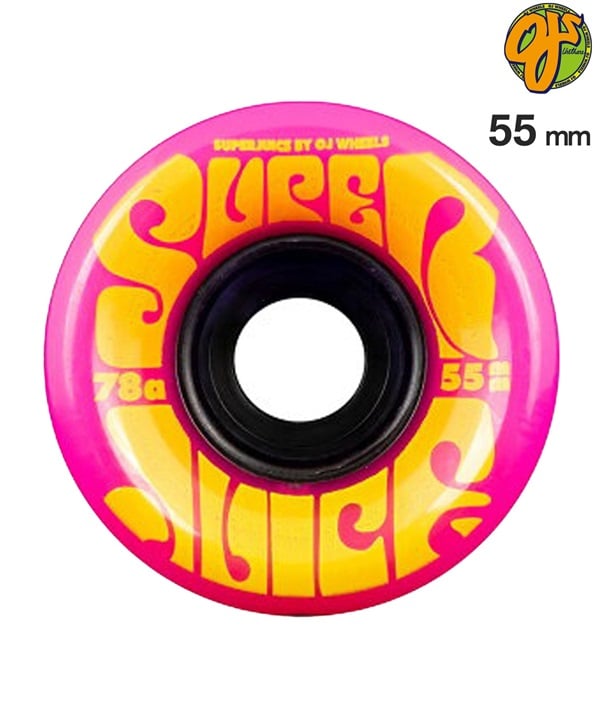 OJ WHEELS オージェー ウィール スケートボード ウィール OJ3s MINI SUPER JUICE 78A 55mm ムラサキスポーツ