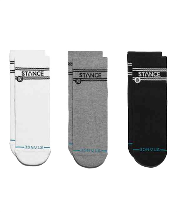 STANCE スタンス ソックス 靴下 3足セット BASIC QUARTER 3 PACK A356A24BAS