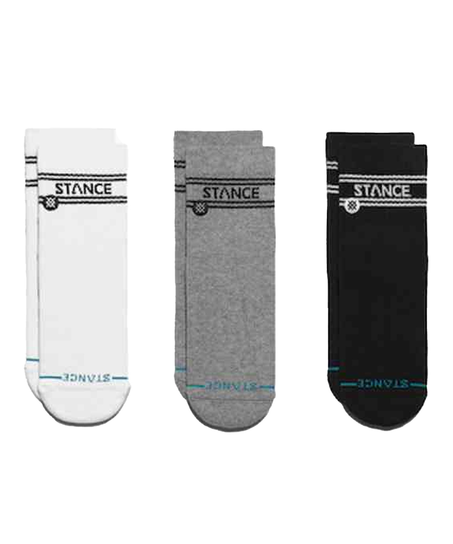 STANCE スタンス ソックス 靴下 3足セット BASIC QUARTER 3 PACK A356A24BAS(MULTI-L)