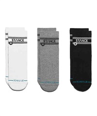 STANCE スタンス ソックス 靴下 3足セット BASIC QUARTER 3 PACK A356A24BAS(MULTI-L)