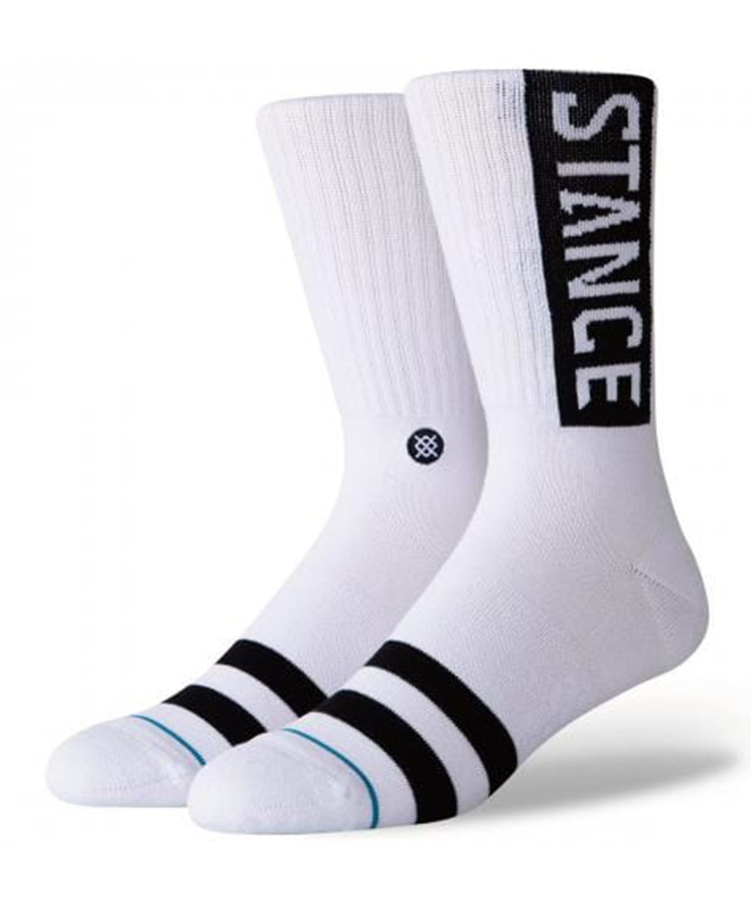 STANCE スタンス ソックス 靴下 ロゴ クルー丈 OG M556D17OGG#WHT(WHT-S)