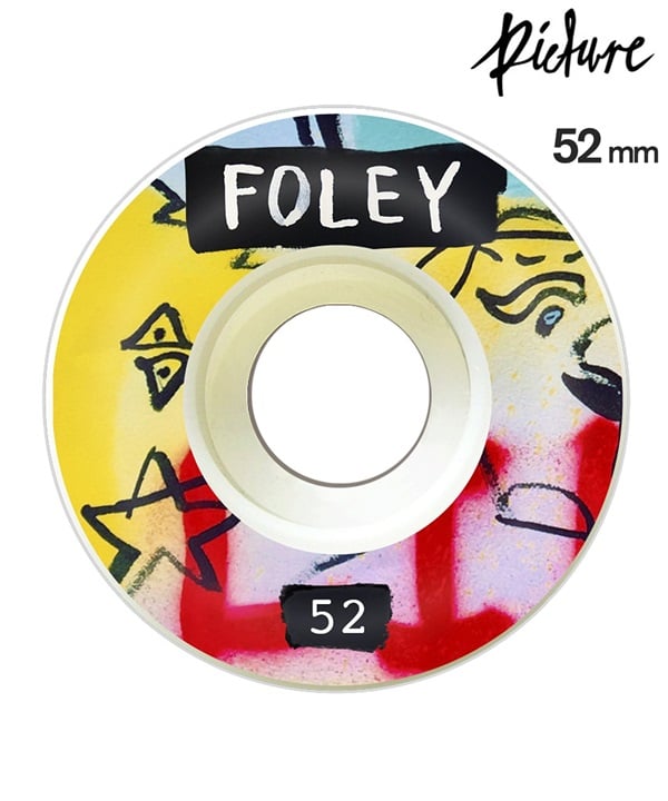 PICTURE WHEELS ピクチャーウィール スケートボード ウィール 52~53mm 101a MARTY B. CONICAL ムラサキスポーツ