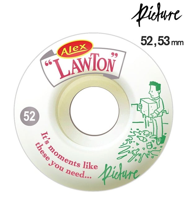 PICTURE WHEELS ピクチャーウィール スケートボード ウィール 52mm,53mm 103a LAWTON MOMENTS ムラサキスポーツ