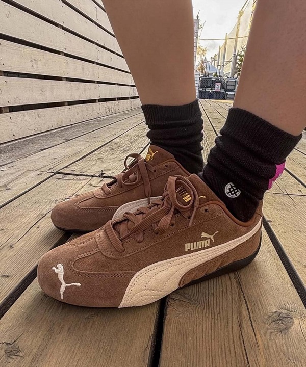 PUMA プーマ スニーカー レディース メンズ 韓国ファッション 薄底 SPEEDCAT OG スピードキャット 398846 31(BROWN) 01(BK) 02(RED)