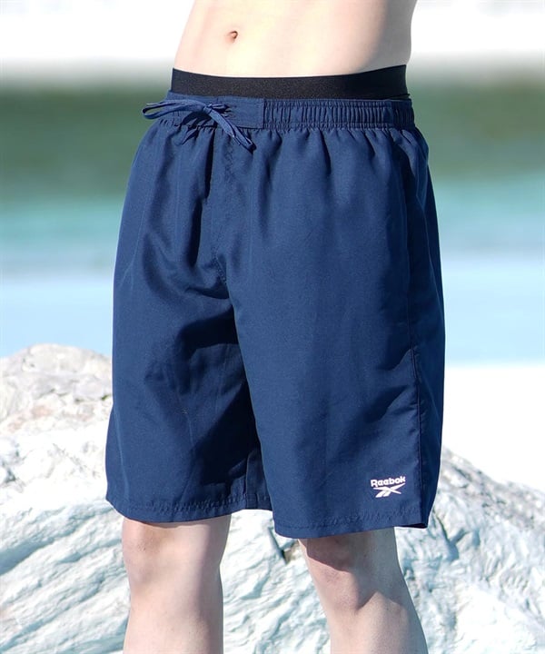 Reebok リーボック 水着 トランクス ボードショーツ メンズ ワンポイント ロゴ 水陸両用 Swimwear 420700C
