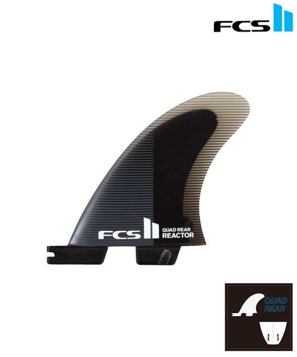 FCS2 エフシーエスツーFREA-PC04-MDRSR REACTOR QUAD REAR サーフィン フィン ムラサキスポーツ