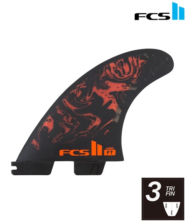 FCS2 エフシーエスツー PC FT TRI フィリペ トレド サーフィン トライ フィン ムラサキスポーツ(BK/RD-M)