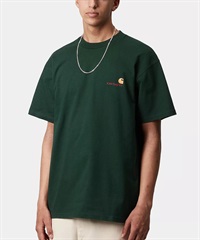 Carhartt WIP カーハートダブリューアイピー 半袖 Tシャツ メンズ ショートスリーブアメリカンスクリプトTシャツ S/S AMERICAN SCRIPT T-SHIRT I029956(GREEN-S)