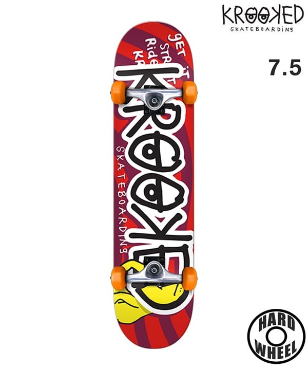 KROOKED  クルキッド スケートボード コンプリート 7.5inch SHMOO KRASH ムラサキスポーツ