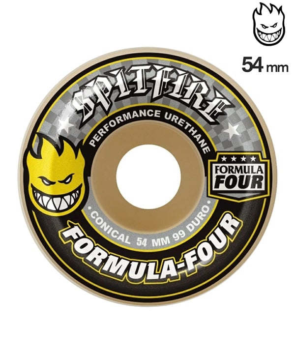 SPITFIRE スピットファイヤー スケートボード ウィール 99A 54mm F4 CONICAL ムラサキスポーツ