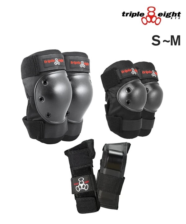 TRIPLE EIGHT トリプル エイトスケートボード プロテクター SAVER SERIES PADS 3-PACK ムラサキスポーツ