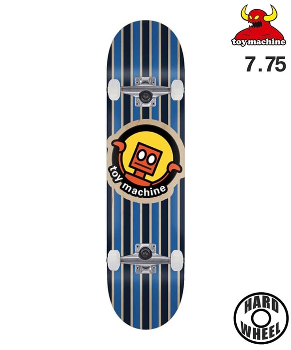 TOY MACHINE トイマシーン スケートボード コンプリート 7.75inch ROBOT STRIPES ムラサキスポーツ