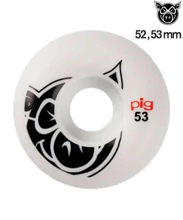 PIG WHEELS ピッグ ウィール スケートボード ウィール 101A 52,53mm PIG NATURALS ムラサキスポーツ