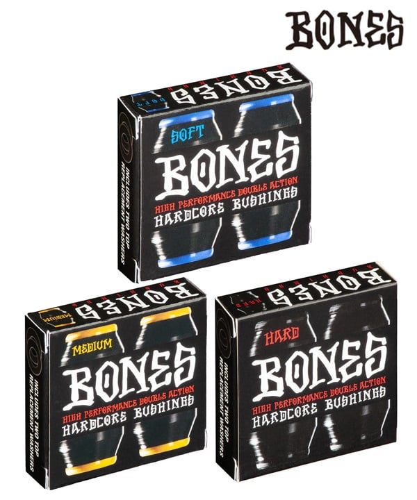 BONES ボーンズ スケートボード ブッシュ HARDCORE BUSHING ハードコアブッシュ SOFT,MEDIUM,HARD ムラサキスポーツ 初心者 おすすめ パーツ