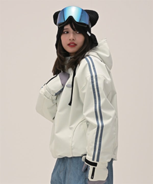 6KNOT シックスノット LINEPIP スノーボード ウェア ジャケット レディース ムラサキスポーツ 25-26モデル LL C28【2526】(OFWHT-S)