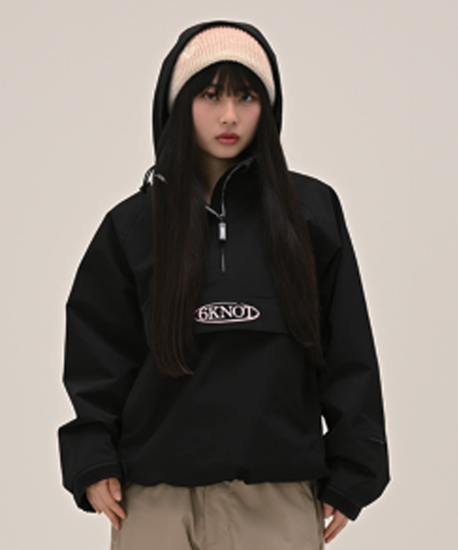 6KNOT シックスノット CHECK スノーボード ウェア ジャケット レディース ムラサキスポーツ 25-26モデル LL C28【2526】(BLACK-S)