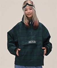 6KNOT シックスノット CHECK スノーボード ウェア ジャケット レディース ムラサキスポーツ 25-26モデル LL C28【2526】(GRNTA-S)