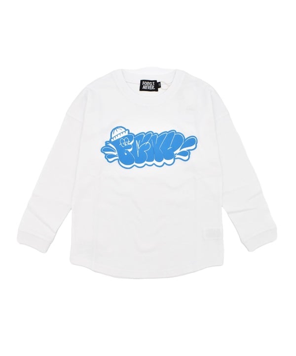 FORGET NEVER フォーゲットネバー 長袖 Tシャツ キッズ ロンT PTEE 244OO3LT107FN(WHT-130cm)