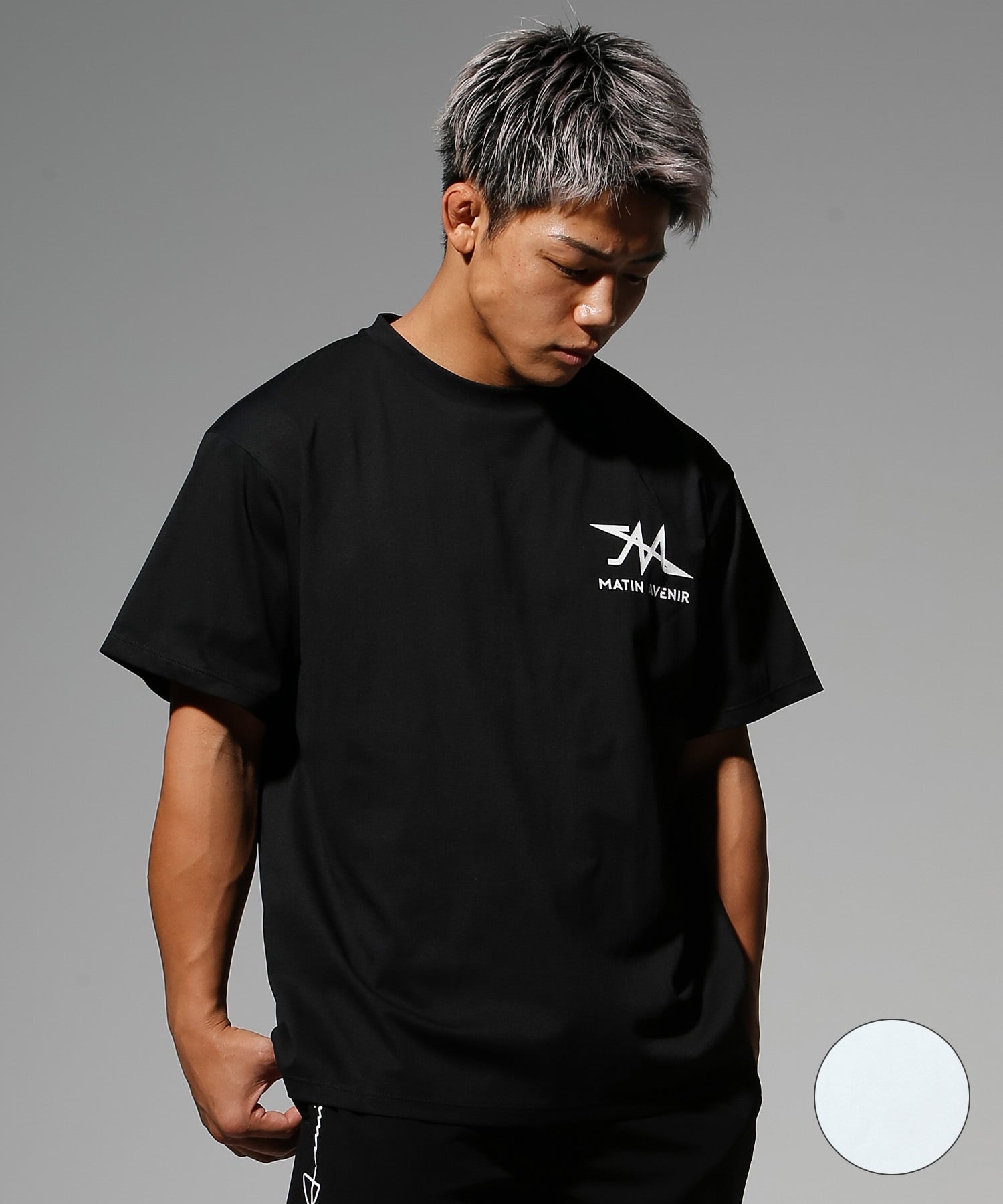 MATIN AVENIR マタンアヴニール ラッシュガード 半袖 Tシャツ ユニセックス 水陸両用 UVカット 速乾 MA0008 ムラサキスポーツ限定(WT-M)