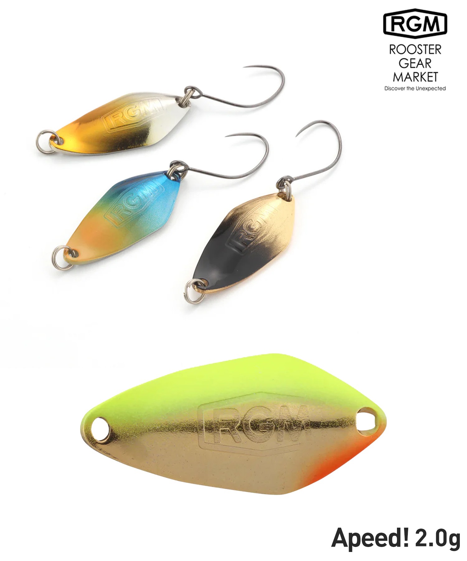 ROOSTER GEAR MARKET ルースターギアマーケット Apeed 2.0g フィッシング 仕掛け ルアー RGM ムラサキスポーツ(CGOLD-2.0G)
