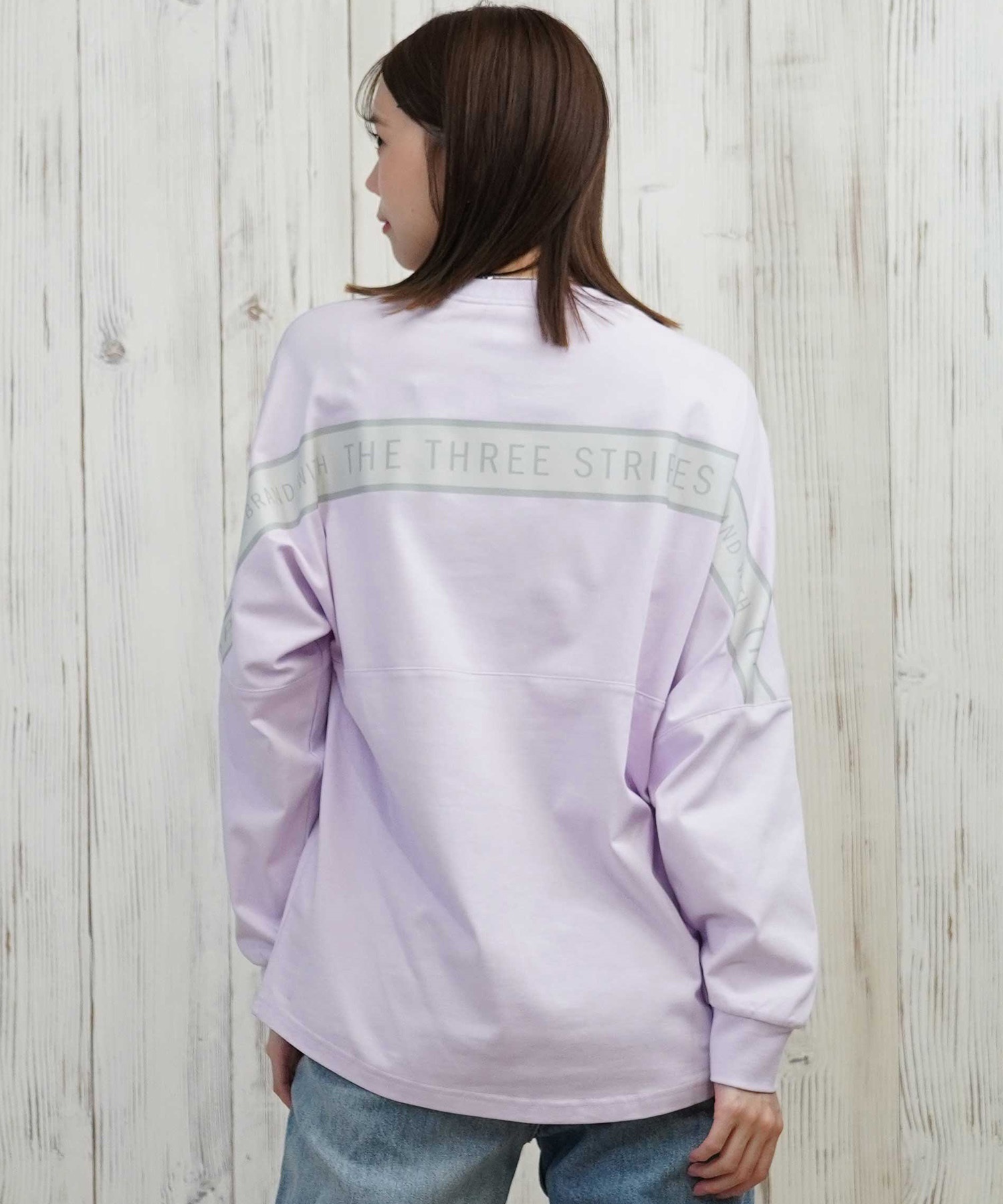 adidas アディダス 長袖 Tシャツ ロンT レディース バックテープ CX380(PK-M)