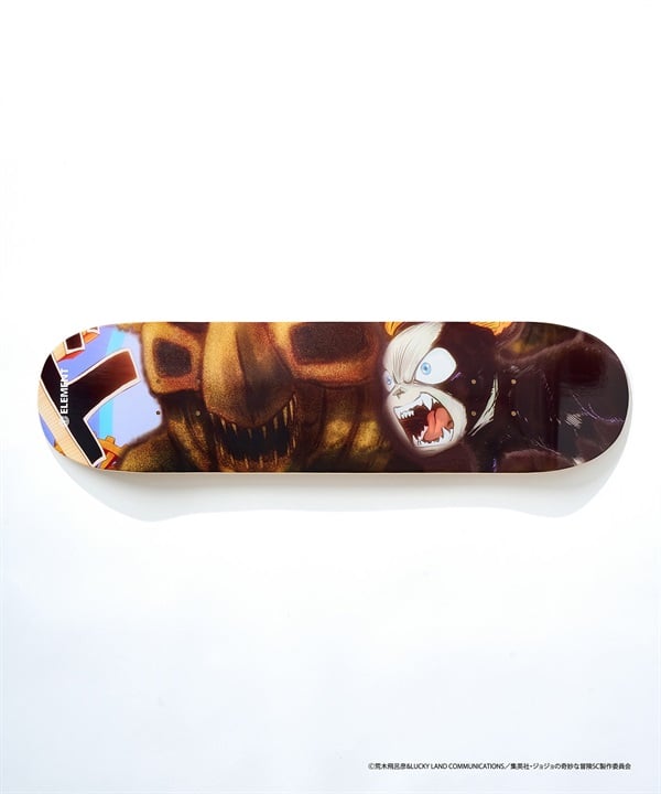 ELEMENT エレメント スケートボード デッキ JOJO コラボ 8inch IGGY X THE FOOL ムラサキスポーツ JOJOの奇妙な冒険(IGGY-8inch)