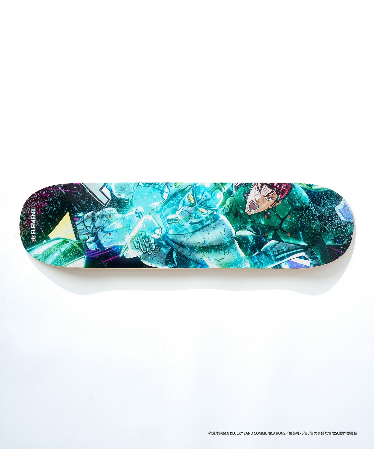 ELEMENT エレメント スケートボード デッキ JOJO コラボ 8inch KAKYOIN X HIEROPHANT GREEN ムラサキスポーツ JOJOの奇妙な冒険(KAKYO-8inch)