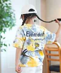 ELEMENT エレメント Tシャツ キッズ 半袖 バックプリント AGE OF SS YOUTH BF025-230(GYT-130cm)
