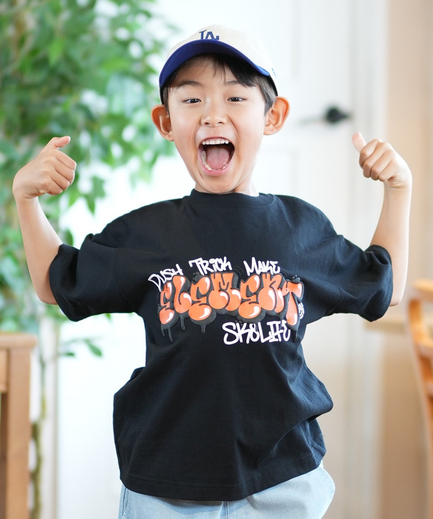 ELEMENT エレメント 半袖 Tシャツ キッズ プリント TAGGING SS YOUTH BF025-243(FBK-130cm)