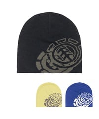 ELEMENT エレメント ニット帽 ビーニー ニットキャップ ロゴ NO FOLD DOUBLE ICON BF022-989(FBK-FREE)