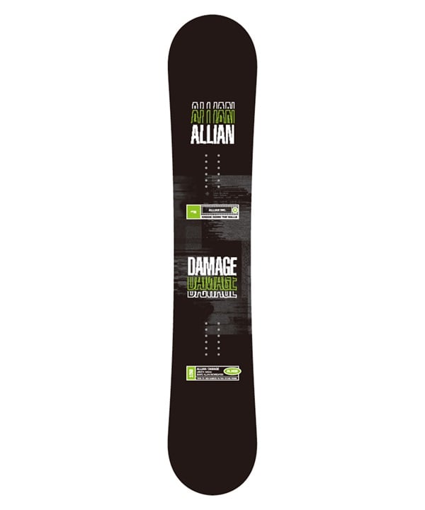 ALLIAN アライアン ダメージ スノーボード 板 メンズ 25-26 MM G24